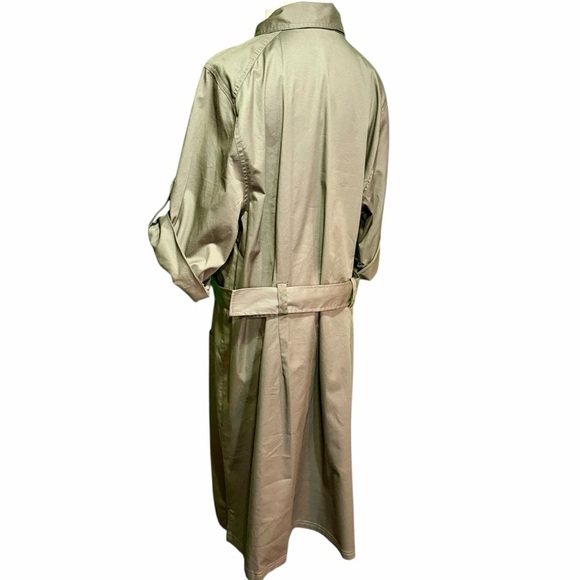 NWT Lane Bryant Olive Green Khaki Twill Belted Safari Shirt Dress Plus Size 24 - Picture 8 of 13